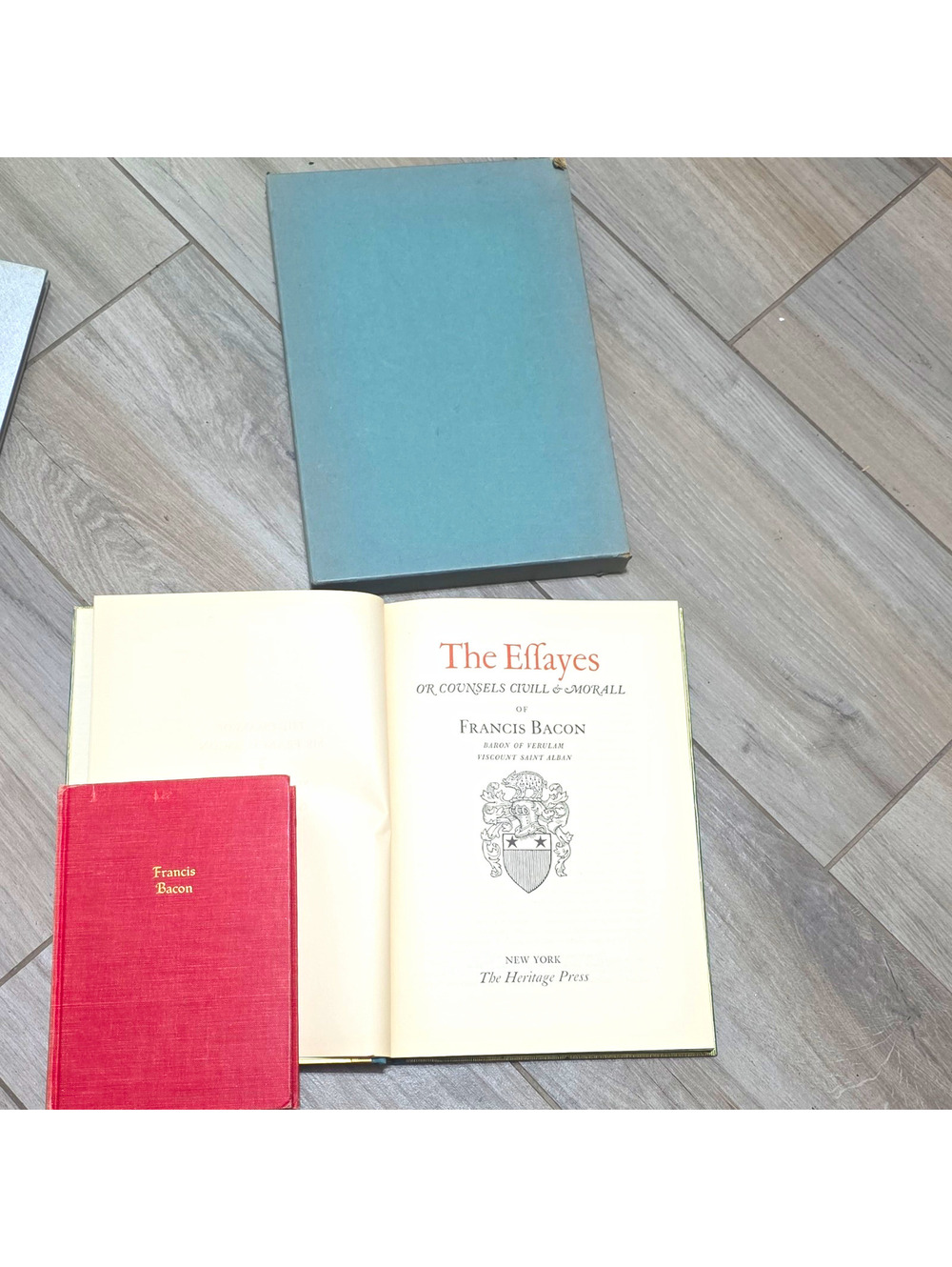 Francis Bacon The Essayes HC Slipcase The Heritage Press 1944 Philosophy